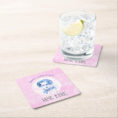 Cute Pink Jane Eyre Portrait Reader Ik trouwde hem Kartonnen Onderzetters (Insitu)