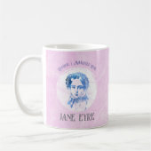 Cute Pink Jane Eyre Portrait Reader Ik trouwde hem Koffiemok (Links)