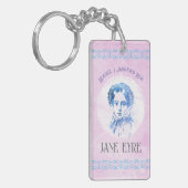 Cute Pink Jane Eyre Portrait Reader Ik trouwde hem Sleutelhanger (Voorkant Links)