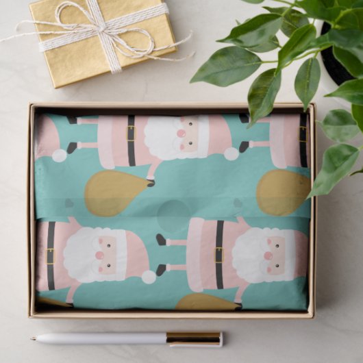 Cute Pink Kerstkerstkerstkerstkerstkerstkerstkerst Tissuepapier (Geschenk)