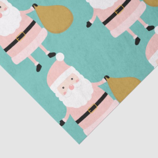 Cute Pink Kerstkerstkerstkerstkerstkerstkerstkerst Tissuepapier (Detail)