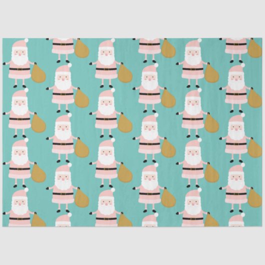 Cute Pink Kerstkerstkerstkerstkerstkerstkerstkerst Tissuepapier (Voorkant)