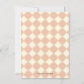 Cute Pink Kitchen Gadget Bridal Shower-uitnodiging Kaart (Achterkant)