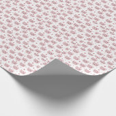 Cute Pink Kittens and Hearts Pattern for Kids Cadeaupapier (Hoek)