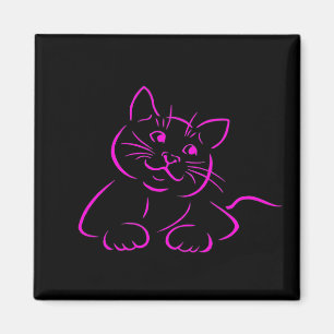 Cute Pink Kitty Cat Magneet