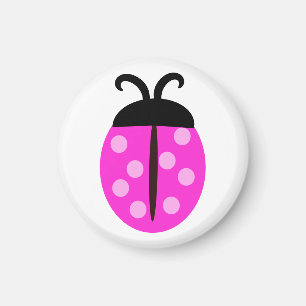Cute Pink Ladybug Magneet