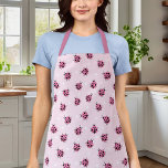 Cute Pink Ladybug Polka Dot Hearts Patroon Schort<br><div class="desc">Cute Pink Ladybug Polka Dot Hearts Pattern Schort</div>