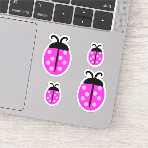 Cute Pink Ladybug Sticker