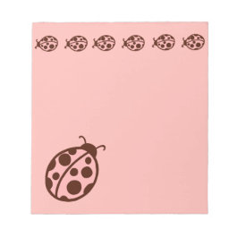 Cute PInk Ladybugs-Notitieblok Notitieblok