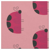 Cute Pink Ladybugs Stof (Close Up)