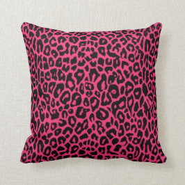 Cute Pink Leopard Print Cotton Sierkussen