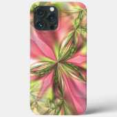 Cute Pink Lime Green Butterfly Fractals Patroon Case-Mate iPhone Case (Achterkant)