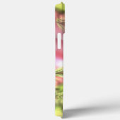 Cute Pink Lime Green Butterfly Fractals Patroon Case-Mate iPhone Case (Achterkant / Rechts)