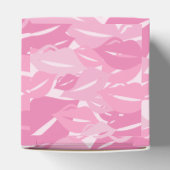 Cute Pink Lips KIsses Pattern Galentine Day Bedankdoosjes (Bovenkant)