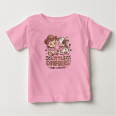 Cute Pink Little Cowgirl Baby Cow Girl Western  (Voorkant)