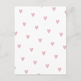 Cute Pink Little Hearts Love Card. Briefkaart