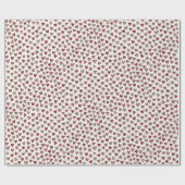 Cute Pink Little Hearts Wrapping Paper Roll Cadeaupapier (Vlak)