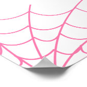 Cute Pink Little Pumpkin Baby shower Welcome Sign Poster (Hoek)