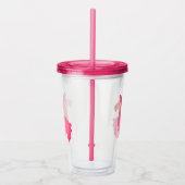 Cute Pink Llama Acryl Drinkbeker (Rechts)