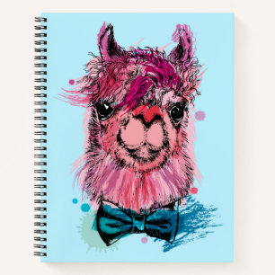Cute Pink Llama Notitieboek