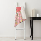 Cute Pink Llama Pattern for Little Girls Sherpa Deken (In situ)