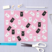 Cute Pink Llama Weefpapier Tissuepapier (Craft)