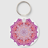Cute Pink Mandala Sleutelhanger (Voorkant)
