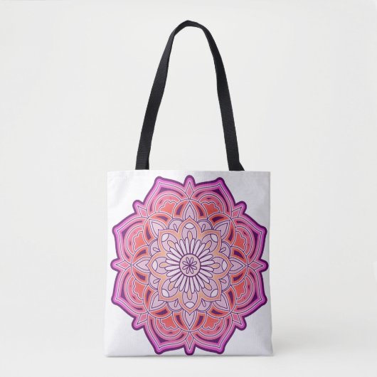 Cute Pink Mandala Tote Bag (Voorkant)