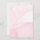 Cute Pink Marble Glitter Galentine Day Kaart (Achterkant)