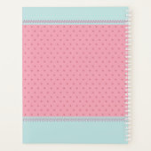 Cute Pink Matryoshka Russische dollar Planner (Achterkant)