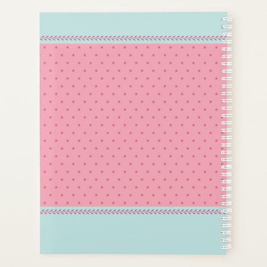 Cute Pink Matryoshka Russische dollar Planner (Achterkant)