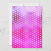 Cute Pink Metallic Folie Star Girly Birthday Kaart (Achterkant)