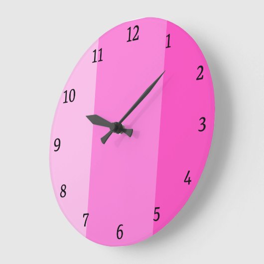 Cute Pink modern Grote Klok (Hoek)