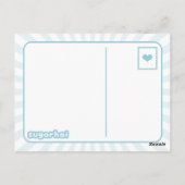 Cute Pink Narwhal Briefkaart (Achterkant)