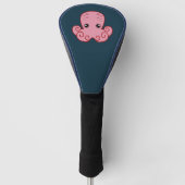 Cute Pink Octopus Golfheadcover (Voorkant)