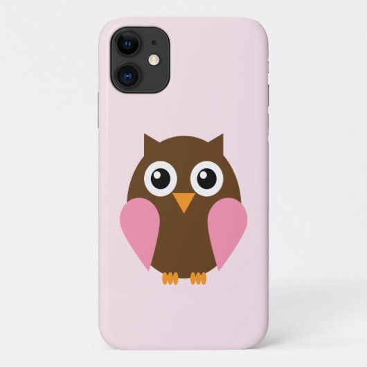 Cute Pink Owl Case-Mate iPhone Case (Achterkant)