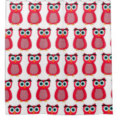 Cute Pink Owl Douchegordijn (Voorkant)