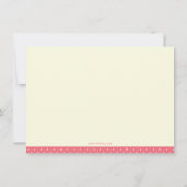 Cute Pink Owl Girl Baby Shower Invitations Kaart (Achterkant)