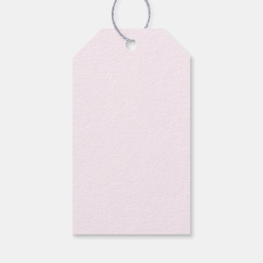 Cute Pink Owl in een beker Valentijns Cadeaulabel (Achterkant)