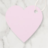 Cute Pink Owl in een Cup Valentijnsdag Bedankjes Labels (Achterkant)