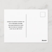 Cute Pink Owl in een Cup Valentijnsdag Briefkaart (Achterkant)