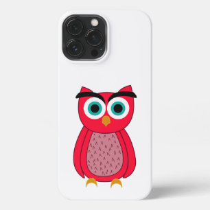 Cute Pink Owl iPhone 13 Pro Max Hoesje