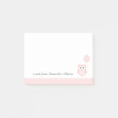 Cute Pink Owl Notes (Voorkant)