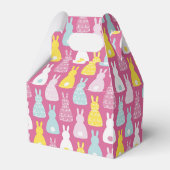 Cute Pink Paaskonijnenkooienkooienkooi Bedankdoosjes (Voorkant Zijde)