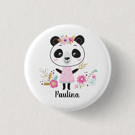 Cute Pink Panda Girly Ronde Button 3,2 Cm