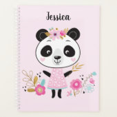 Cute Pink Panda Planner (Voorkant)