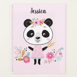 Cute Pink Panda Planner