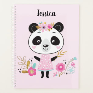 Cute Pink Panda Planner
