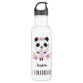 Cute Pink Panda Waterfles (Voorkant)
