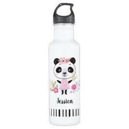 Cute Pink Panda Waterfles